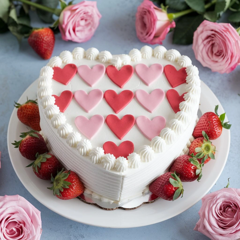 Elegant and creative heart-shaped cake designs for special occasions