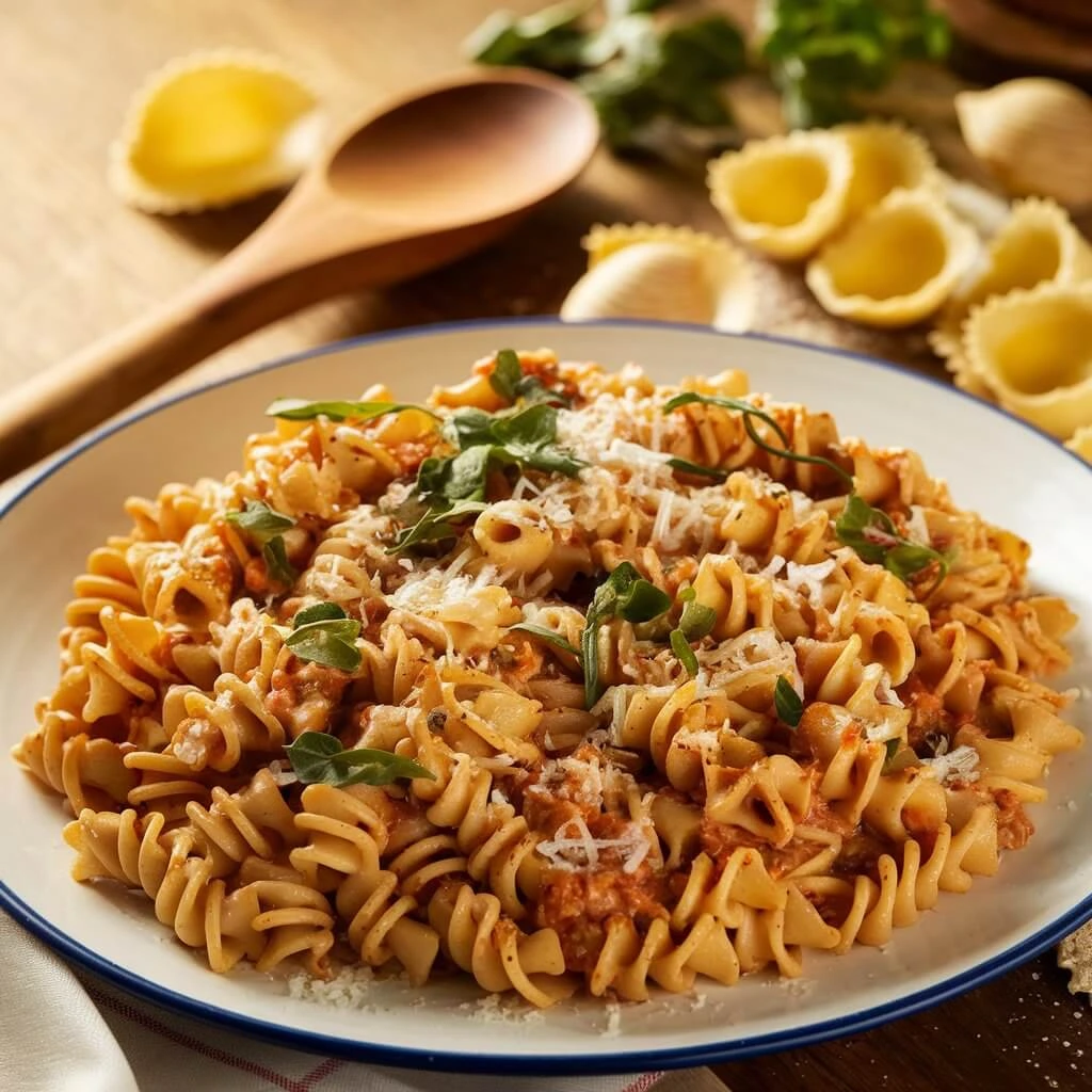 Cooking Lumache pasta in boiling water