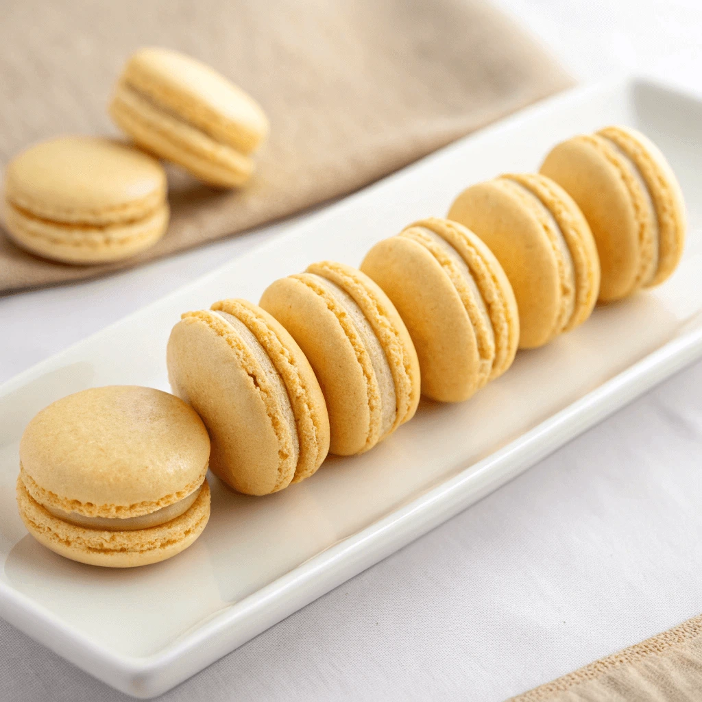 Delicious homemade wafer cookies stacked on a plate