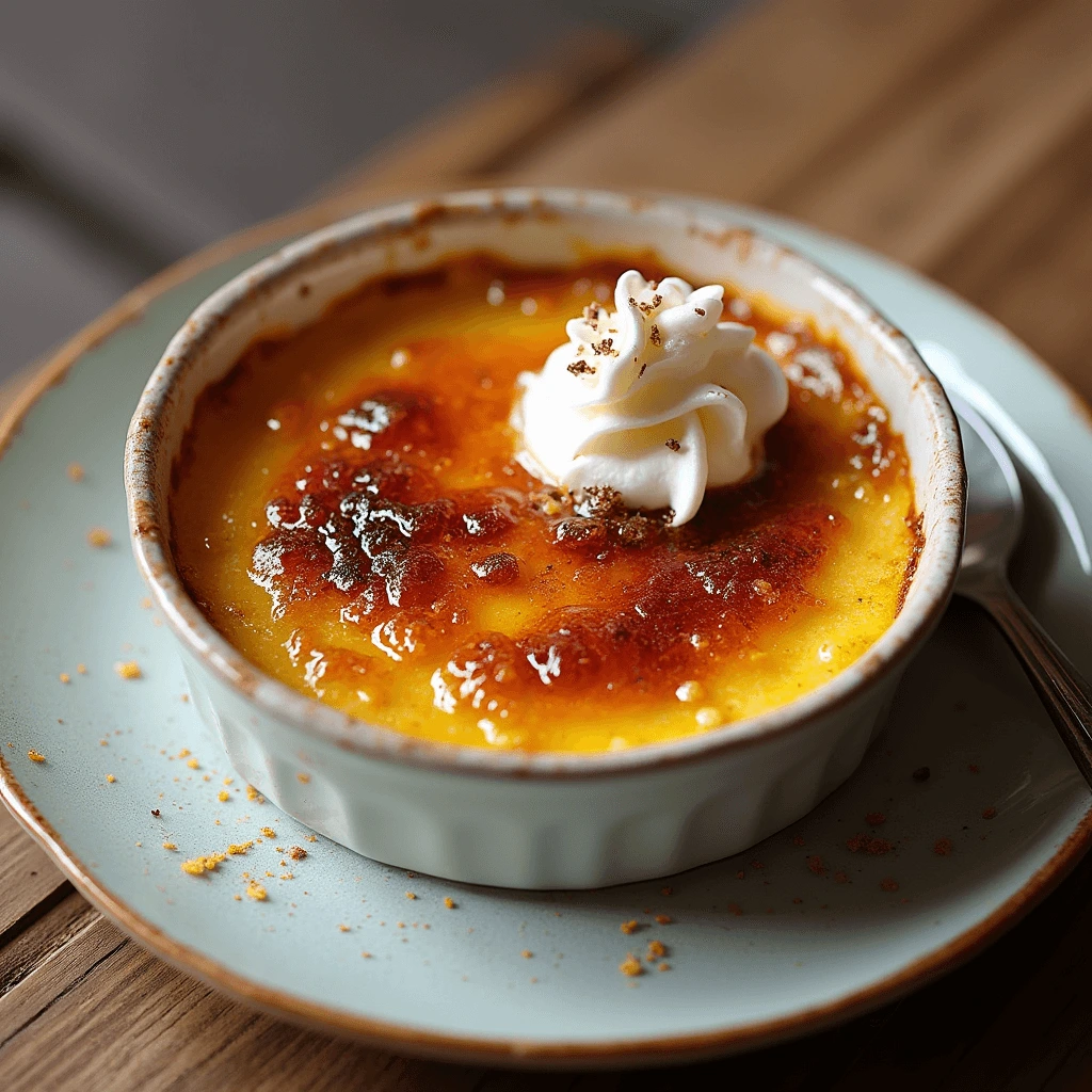 Crab brulee with a perfectly caramelized crust