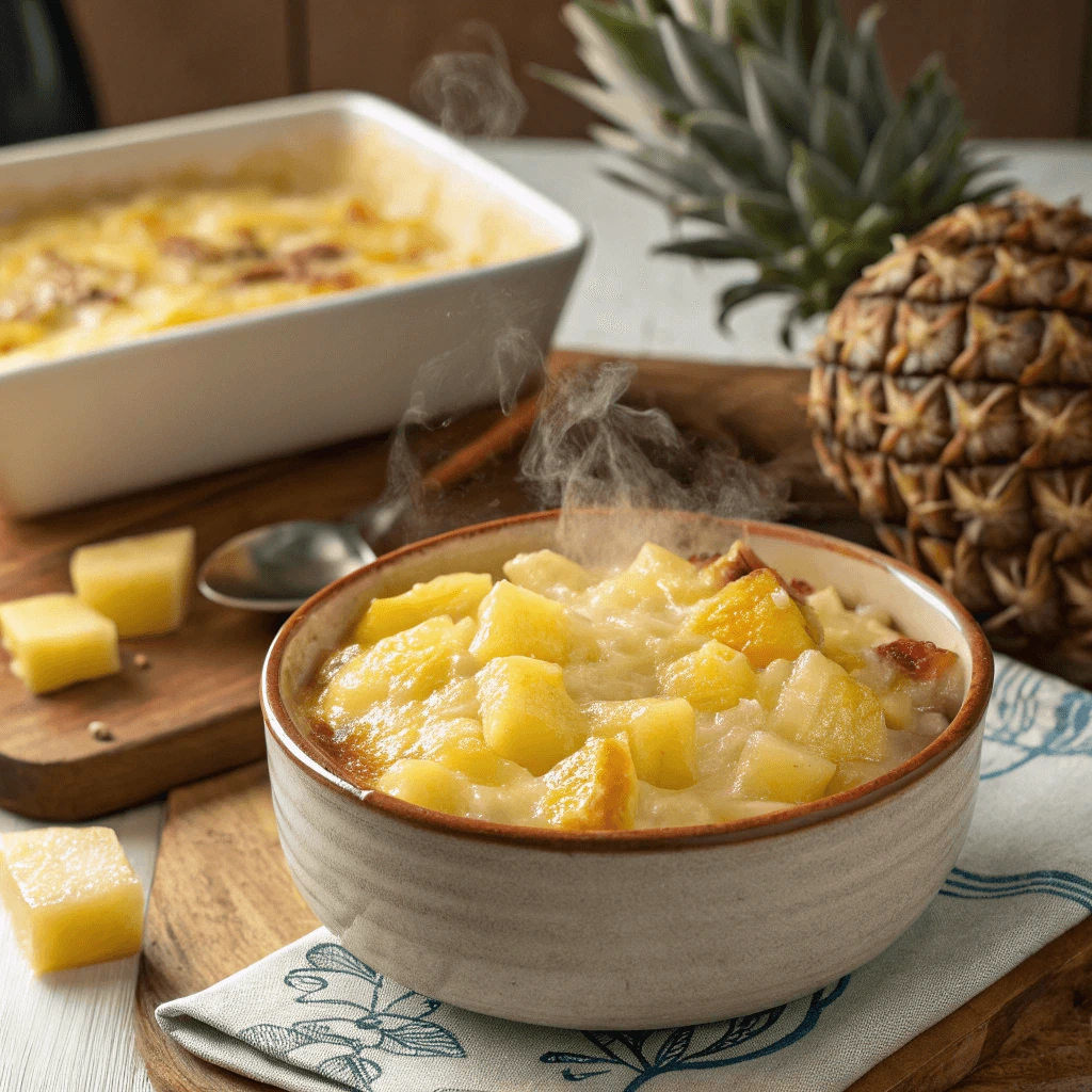  Topping ingredients for pineapple casserole