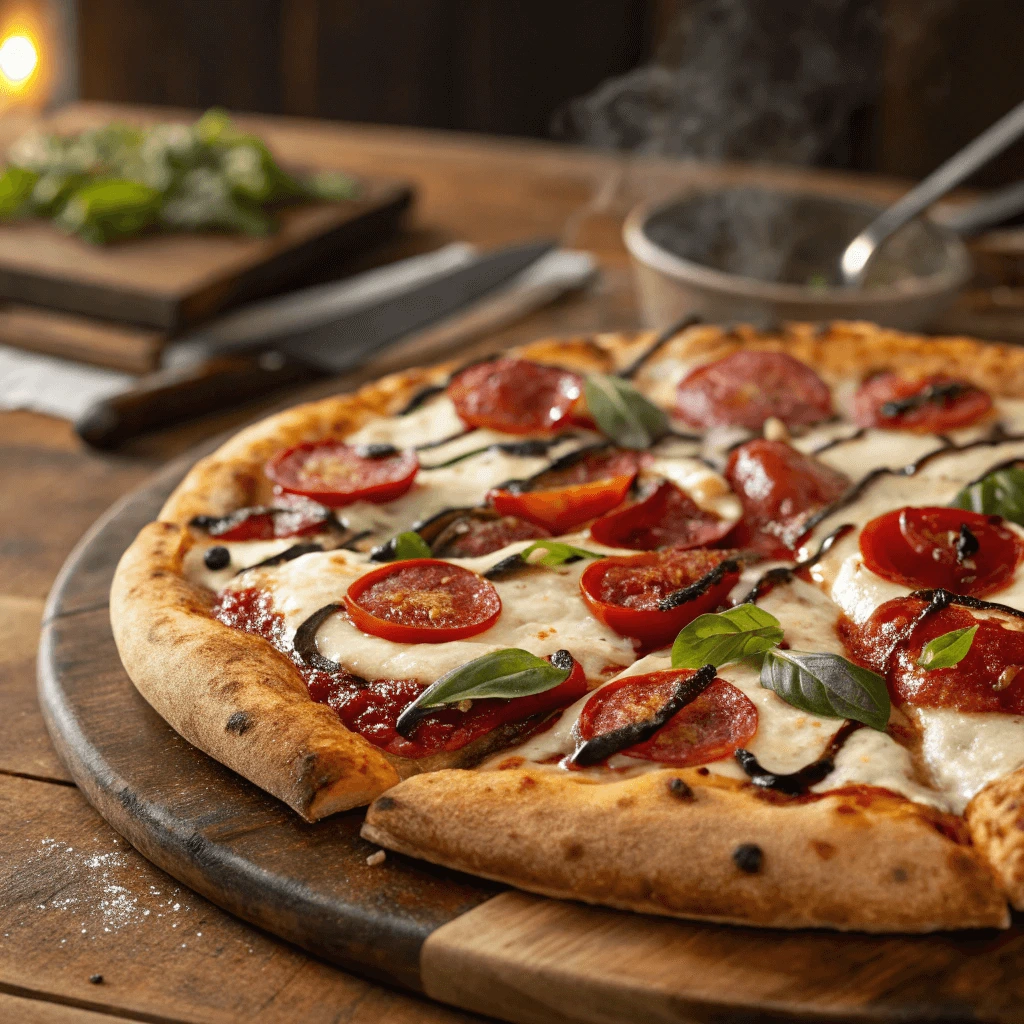 Perfectly Baked 14-inch Pizza with Crispy Crust