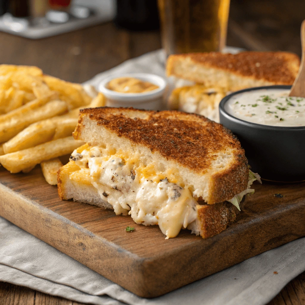 Southern Maryland Grilled Cheese Sandwich with Crab