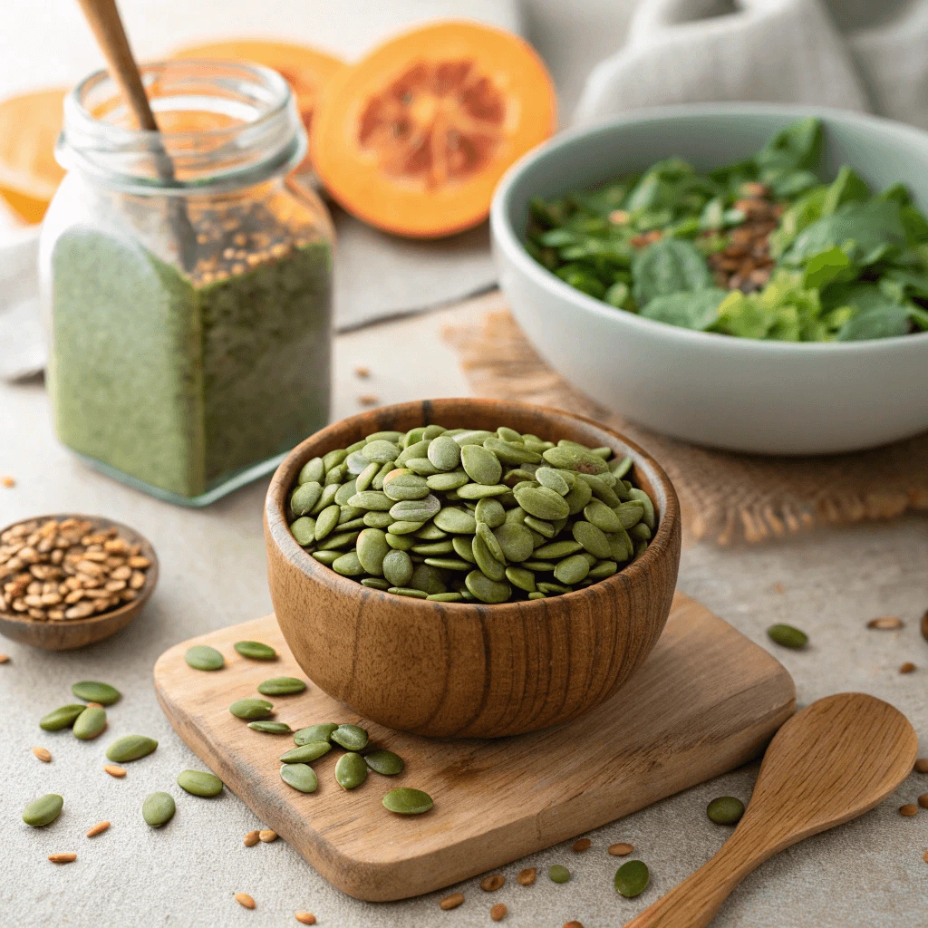 Nutrient-dense raw pumpkin seeds for heart health and immunity