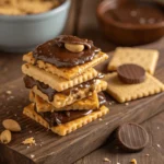 Cheez-It peanut butter and chocolate snack with a crunchy coating