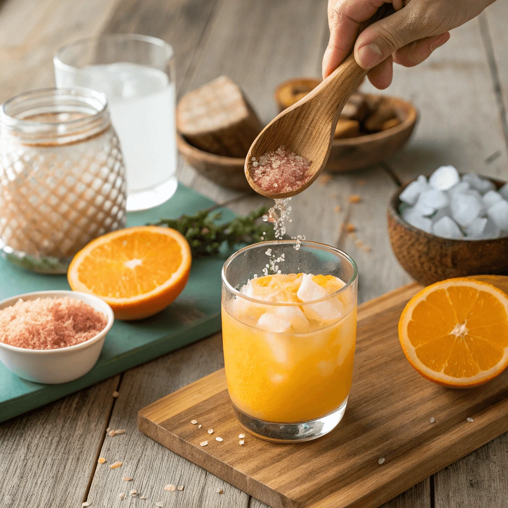 Mixing ingredients for an adrenal cocktail