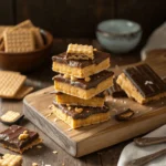 Cheez-It Peanut Butter and Chocolate bars in a bowl