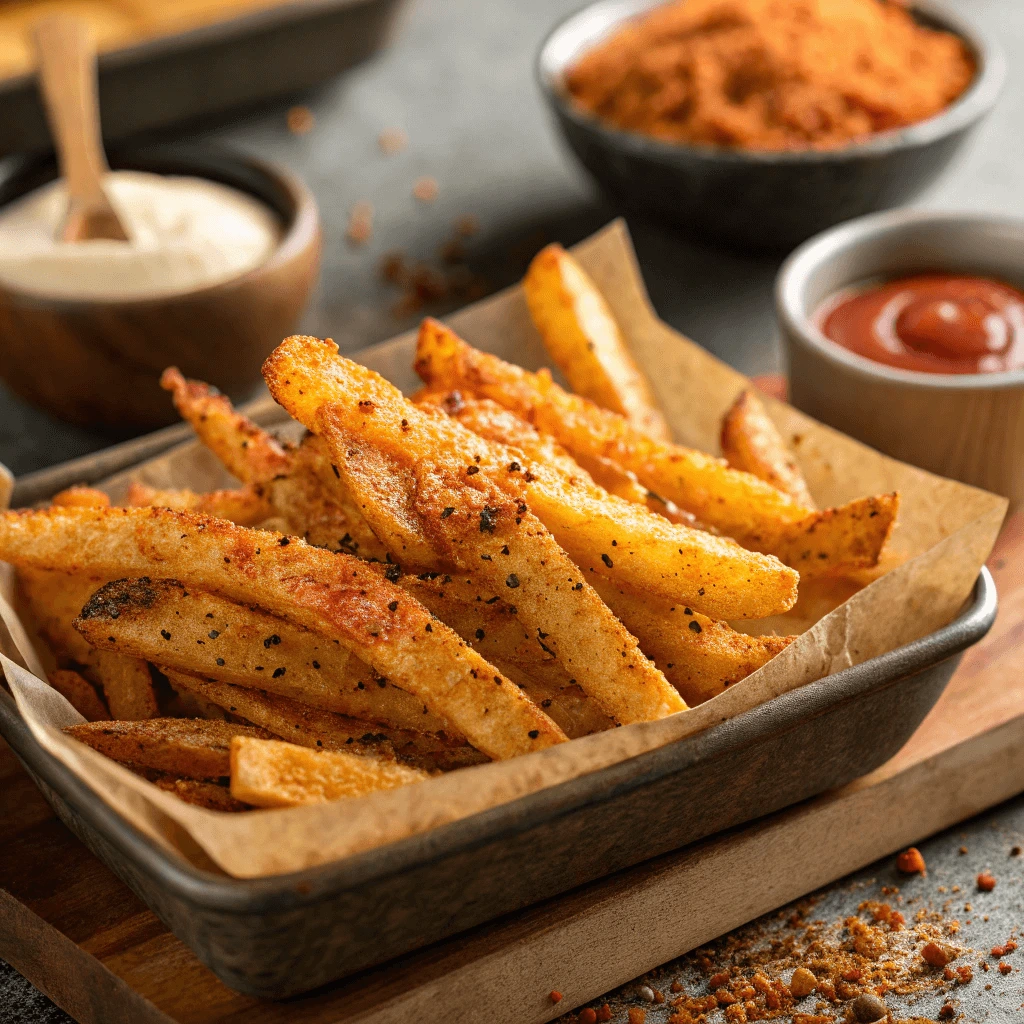 Crispy Popeyes-style fries seasoned to perfection.