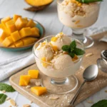 Vegan coconut mango ice cream cup recipe