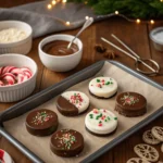 DIY chocolate-covered Oreos with festive toppings