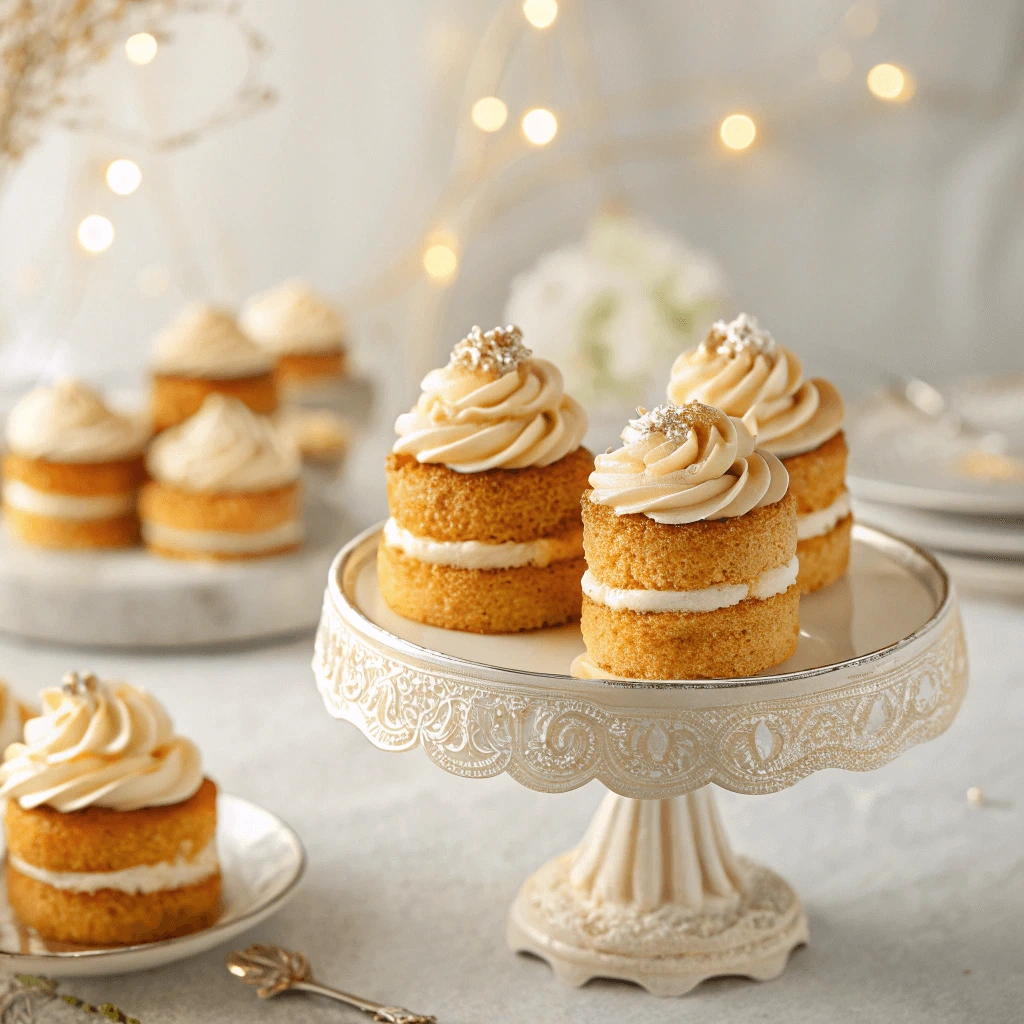 Easy mini cakes recipe with light and fluffy texture